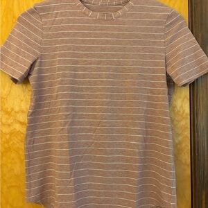 Lululemon Brown Striped Top
